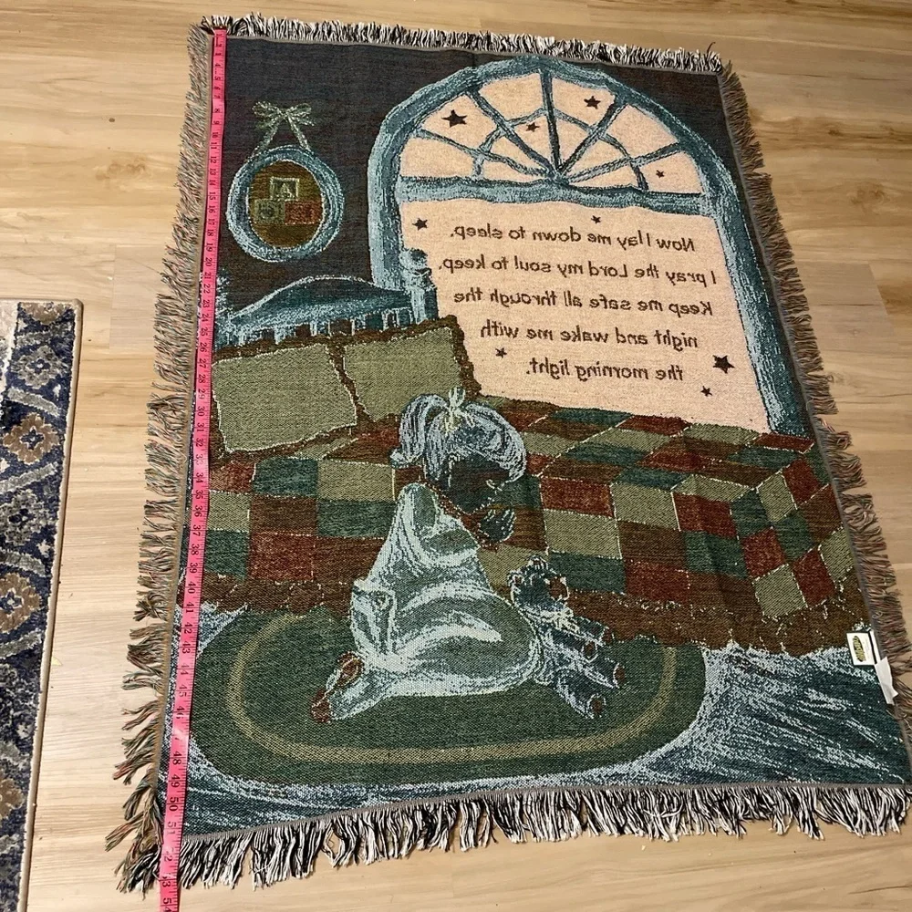 Prayer Themed Tapestry Blanket